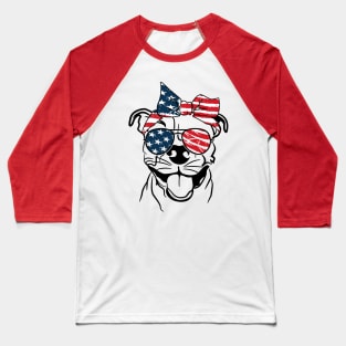Cool Patriot Pitbull | 4th Of July Unique Pitbull T-shirt Baseball T-Shirt